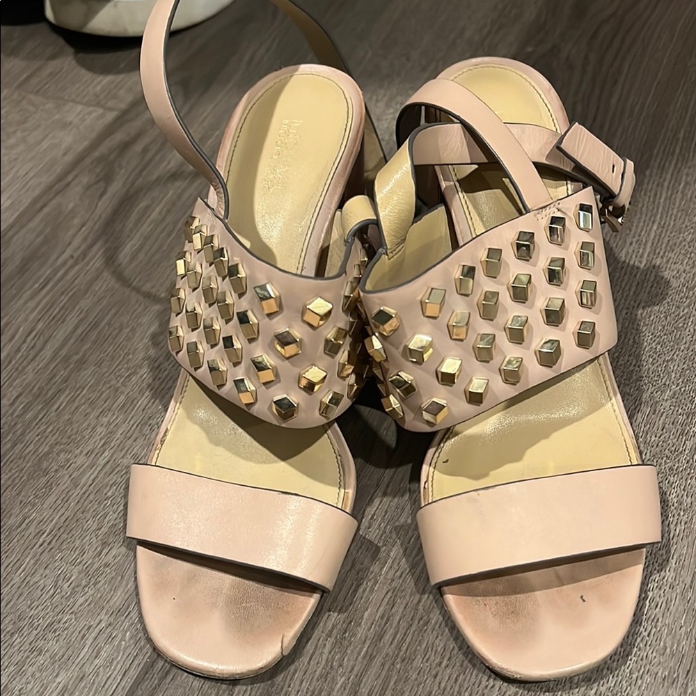 Studded Beige Women's Sandals